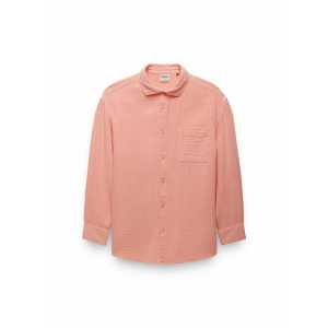 Women's prAna Hideaways Button Down Shirt Swim Cover Up Small Soft Guava