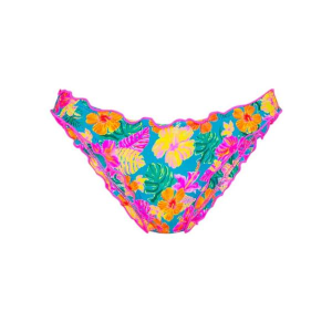 Women's Kulani Kinis Lettuce Edge Full Coverage Swim Bottoms Juniors Medium Paradise Pop