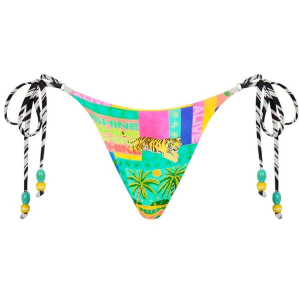 Women's Kulani Kinis Thong Tie Side Swim Bottoms Juniors Medium Sun Honey
