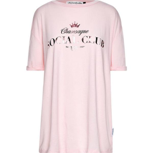Women's The Laundry Room Champagne Social Club T-Shirt XSmall Blush Pink