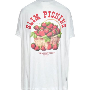 Women's The Laundry Room Slim Pickins T-Shirt Small White