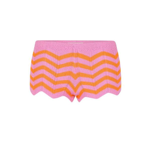 Women's Kulani Kinis Chevron Knit Micro Short Swim Cover Up Medium Sundrenched