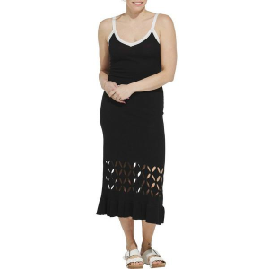 Women's Cupshe X Kelsey Anderson Dear Denise Midi Dress Swim Cover Up Medium Black