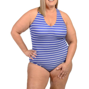 Women's Ingear One Piece Swimsuit Plus 20W Navy White