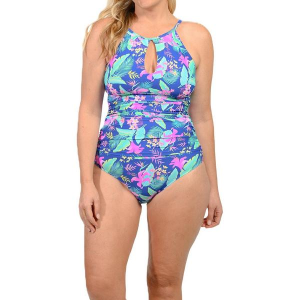 Women's Ingear One Piece Swimsuit Plus 24W Navy White