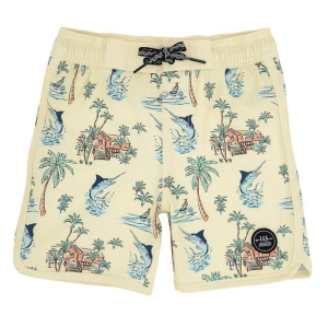 Boys' Feather 4 Arrow Scallop Pacific Swim Boardshorts Toddler 3T Sun Glow