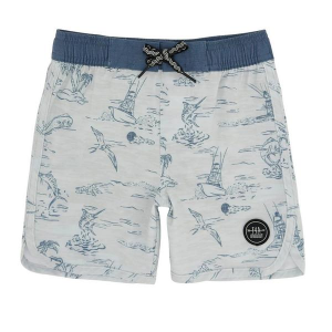 Boys' Feather 4 Arrow Scallop Out To Sea Swim Boardshorts Toddler 3T Cloudy Sky