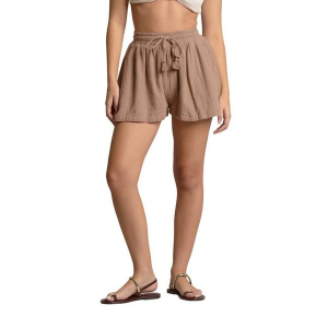 Women's Aura Mia Guaze Swim Shorts Contemporary Small Taupe