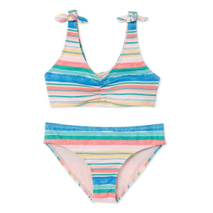 Girls' Raisins Valley Girl Wahine Swim Bikini Set 7 Stripe Multi