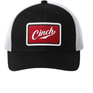 Men's Cinch Mid Profile Trucker Work Snapback Hat One Size Black