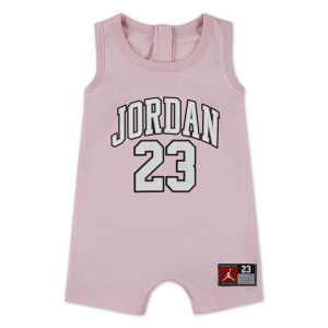 Girls' Jordan Jumpman 23 Jersey Romper Baby 18 mo. Pink Foam