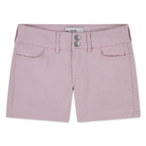 Girls' abercrombie kids Loose Regular Midi Twill Jean Shorts 15/16 Pink