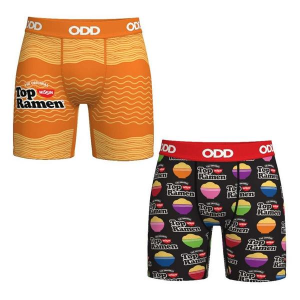 Men's ODD SOX Top Ramen Boxer Briefs Underwear 2 Pack Large Top Ramen
