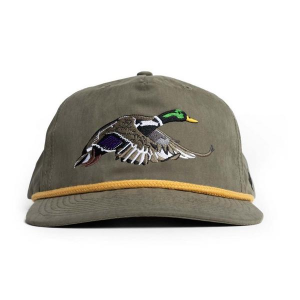 Duck Camp Mallard Snapback Hat One Size Military Green