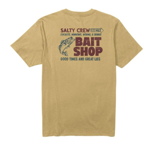 Men's Salty Crew Bait Shop T-Shirt XLarge Mineral Yellow