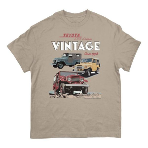 Men's Trau and Loevner Toyota Vintage Graphic T-Shirt Medium Sand