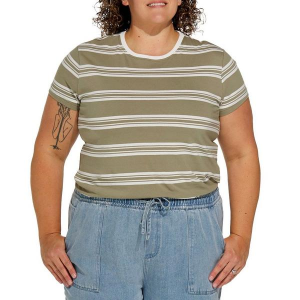 Women's Thread & Supply Natalie T-Shirt 2X Green Tea Ivory