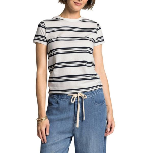 Women's Thread & Supply Natalie T-Shirt XSmall Ivory Navy