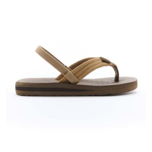 Quiksilver Carver Suede Flip Flop Sandals Toddler 8T Tan/Brown
