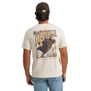 Men's Wrangler Tougher Than Nails Graphic T-Shirt 2XLarge Antique White