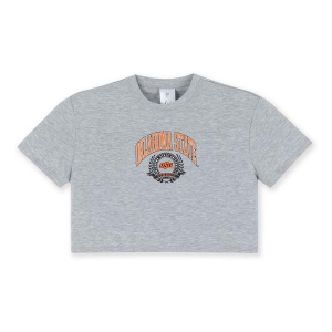 ZooZatZ Girls' Oklahoma State Cowboys Boxy Crop