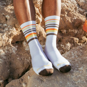 Men's Darn Tough Fastpack Lightweight Crew Hiking Socks Medium White