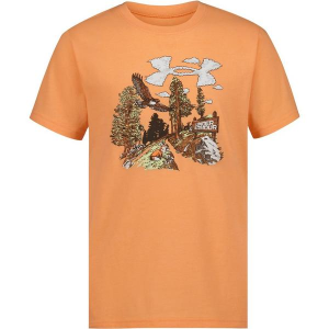 Kids' Under Armour Scenic Trail T-Shirt Small Orange Block