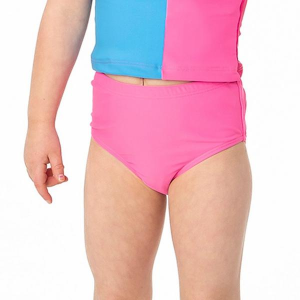 Girls' Janela Bay High Waist Swim Bottoms 6/7 Bright Pink
