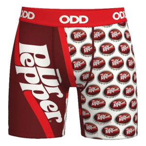 Men's ODD SOX Dr Pepper Retro Boxer Briefs Underwear XLarge Dr Pepper Retro