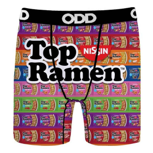 Men's ODD SOX Top Ramen Mash Up Boxer Briefs Underwear XLarge Top Ramen
