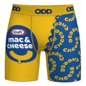 Men's ODD SOX Kraft Mac & Cheese Logo Boxer Briefs Underwear XLarge Kraft Mac & Cheese