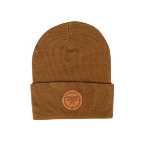 Retro Rifle Knit Beanie One Size Brown