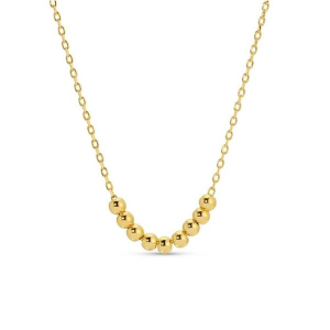 Splendid Iris Simple Bead Necklace