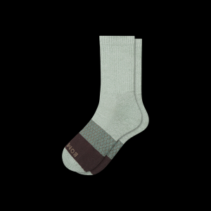 Bombas Marl Tri-Block Mid Calf Socks Medium Sage