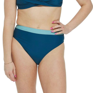 Women's Cupshe Banded Moderate High Waist Swim Bottoms Contemporary XLarge Blue