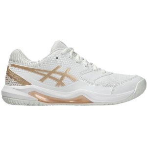 Women's ASICS Gel-dedicate 8 Pickleball Shoes 8.5 Regular White/Champagne