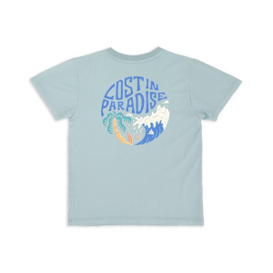 Boys' Feather 4 Arrow Lost In Paradise Vintage T-Shirt 4/5 Canal Blue