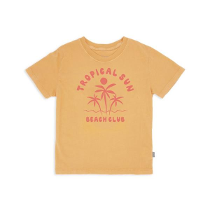 Boys' Feather 4 Arrow Tropical Sun Vintage T-Shirt 6/7 Gold Dust