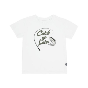 Boys' Feather 4 Arrow Catch Ya Later Vintage T-Shirt 6/7 White