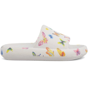 MIA Little Lexa Slide Sandals Big Kids' 5 White Butterfly