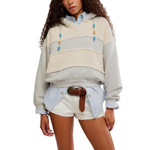 Women's Free People Camp Crush Hoodie XSmall Grey Heather
