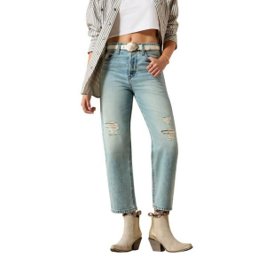 Women's Ariat Ultra Tomboy Relaxed Fit Straight Jeans Saratoga 31 27