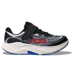 Kids' HOKA Rincon 4 Running Shoes Little 2.5 Regular Black/Cobalt Blue