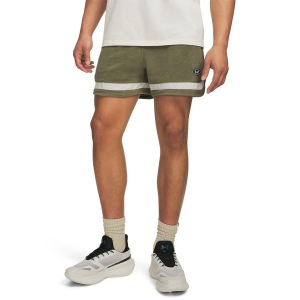 Men's Under Armour Icon Sportswear Terry Shorts XLarge Marine Od Green/White