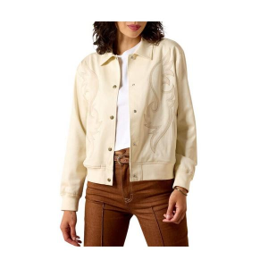 Women's Ariat Vaquero Bomber Jacket Medium Summer Sand