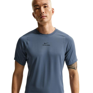 Men's Nike Pro Training Dri-FIT Shirt 2XLarge Diffused Blue/Black