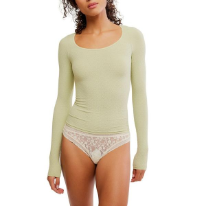 Women's Free People Love Letter Long Sleeve Shirt XS/S Fresh Sprout
