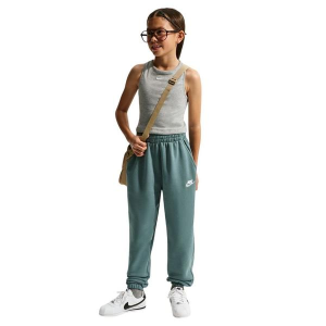 Girls' Nike Sportswear Club Fleece Loose Joggers XSmall Mineral Slate/Mineral Slate/White Regular