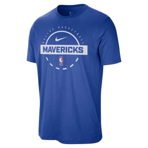 Dallas Mavericks 2025 Practice Nike T-Shirt Large Royal