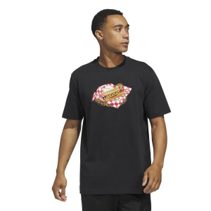 Men's adidas Stadium Hotdog Graphic T-Shirt Large Black